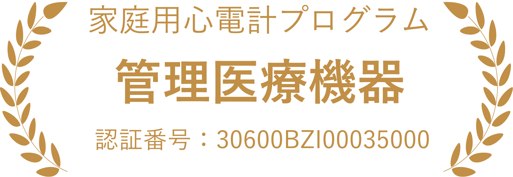 管理医療機器 家庭用心電計プログラム